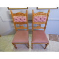 TWO STUNNING CARVED OAK DINGING CHAIRS WILL LOOK BEAUTIFUL AT TABLE ENDS - 2 AVAILABLE R690 EACH
