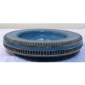 A MARVELOUS VINTAGE BMD GIFTS DECORATIVE PORCELAIN DECORATIVE STUNNING SEA BLUE PLATE MADE IN ITALY