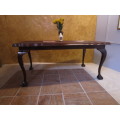 A GORGEOUS IMBUIA BALL AND CLAW 6 SEATER DINING TABLE  BEAUTIFUL AND ELEGANT!!!