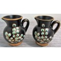Two Vintage Regina Pitcher Hand Painted Made in Holland!!