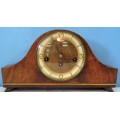 A BEAUTIFUL ANTIQUE FAUY GERMAN MANTEL CLOCK - CHIME EVERY 15 MIN TESTED & SERVICED WITH A KEY