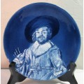 Royal Goedewaagen Blue Delfts Holland - Teller - de vrolijke drinker Frans Hals