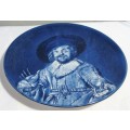 Royal Goedewaagen Blue Delfts Holland - Teller - de vrolijke drinker Frans Hals