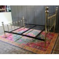 WOW A ANTIQUE BRASS QUEEN SIZE BED - SO MUCH CHARM AND ELEGANCE TO TO THIS PIECE
