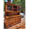 Stunning solid wood led glass buffet server in good condition
