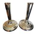 Exquisite Pair of Silver Plated Candle Holders