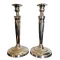 Exquisite Pair of Silver Plated Candle Holders
