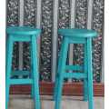 Pair of painted bar chairs