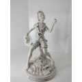 Le Ron stone-lite ornamental display figurine of a young boy