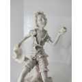 Le Ron stone-lite ornamental display figurine of a young boy