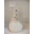 Belleek Classic Daisy Spill Vase, Hand Painted Shamrocks, Ireland