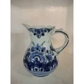 Large Blue Delft blue hand painted pitcher