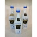 Vintage Vandermint Chocolate Liqueur Liquor Bottles Holland Delft Blue Set of 3