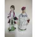 Antique Victorian Couple Porcelain Figurines | Colonial Figurines Leonardo Collection