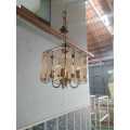 Vintage Hanging Lights with glass