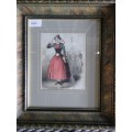 (Woman and Soldiers) Picture in Frame