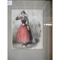 (Woman and Soldiers) Picture in Frame