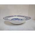 Antique Yuan blue and white china Side Porridge Bowls 16xcm by Wood and Sons