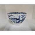 Antique Yuan blue and white china Sugar bowl by Wood and Sons