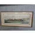 Epson Vintage Framed Horse Picture Behind Glass 39 x 80cm