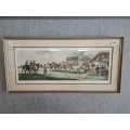 IPSWICH Vintage Framed Horse PIcture Behind Glass 39 x 80cm
