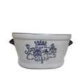 Victorian Style ceramic blue and white decorative ice bucket or planters
