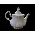 Royal Albert Val D`Or Tea Pot Large 6 to 8 cups hair line crack in sprout