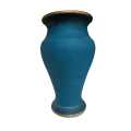 Stunning Large Ceramic Turquoise Flower Vase