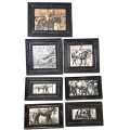 Set of 7 Rustic Framed Horse Pictures