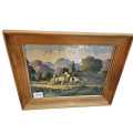 Vintage framed Landscape Print