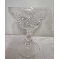 Set of 8 St Louis style crystal champagne coupe Clear crystal