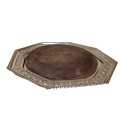Original, quality 1920`s Bread/Cheese octagonal shaped sycamore bread board with its original pierce