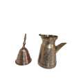 Antique Brass Arabic Coffee Tea Pot Wooden Handle