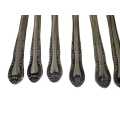 Set of 12 Columbia Style Stainless Steel Flatware BEADED EDGE FLORAL