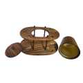 Monkey Wood Pipe Holder 6 Slots, Pipes and Tobacco, Humidor and Pipe Stand