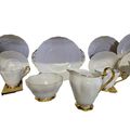 Royal Standard Set - 6 Trio`s - Large Cake Plate - Sugar Bowl - Milk Creamer