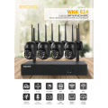 ESCAM WNK614 8CH 3MP Wireless PTZ Dome IP Camera NVR Kit / Two Way Audio / Motion Sensor Detection