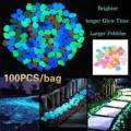 GLOW IN THE DARK PEBBLES {PACK OF 100 PIECES MIXED COLOURS}***STOCK CLEARANCE***