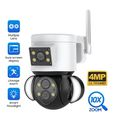 Andowl Q-SX921 Wireless Wifi Multi-Lens 10X Zoom Floodlight Smart Security Camera 4K HD