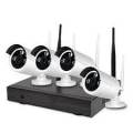 HD 4 Channel 720P Wireless IP Camera CCTV Security Surveillance System NVR KIT