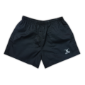 GILBERT TAGGED BLACK RUGBY SHORTS (SIZE: 36)