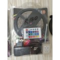 2 X (5M RGB LED STRIPS WITH REMOTES AND ADAPTERS) PLUS 1 X (5M RGB LED STRIP ROLL )