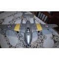 Massive Remote control Havilland Vampire DH100, Wingspan 1180mm, Engine and gift.  For Collection.