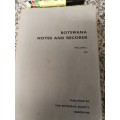 BOTSWANA NOTES AND RECORDS VOLUME 3 Published by The Botswana Society Gaberone  ( Journal )