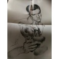 ELVIS PRESLEY SUDDENLY and GENTLY VISIONS OF ELVIS THROUGH THE ART OF BETTY HARPER ( drawings )