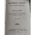 HOUSEHOLD COOKERY FOR SOUTH AFRICA  by MARY HIGHAM  Second Edition 1919 ( vintage cookbook )