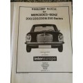 MERCEDES BENZ from 1968 200 220 230 250 - 250 CE INTEREUROPE WORKSHOP MANUAL 154