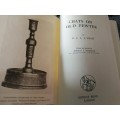 CHATS ON PEWTER H J L J MASSE Edited and Revised by Ronald F MICHAELIS Revised Ed. 1949