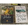 TWO BOOKS BY LORI WICK THE VISITOR plus TO KNOW HER BY NAME   Christian novels