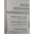 BASIC BUSINESS MATHEMATICS EUGENE DON JOEL LERNER Schaum`s Outlines